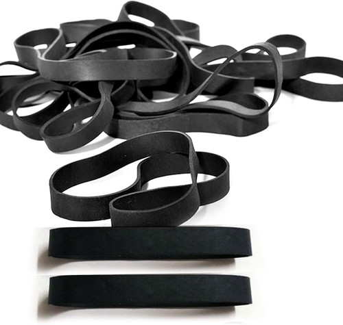 Gummibänder stück schwarz - 60,