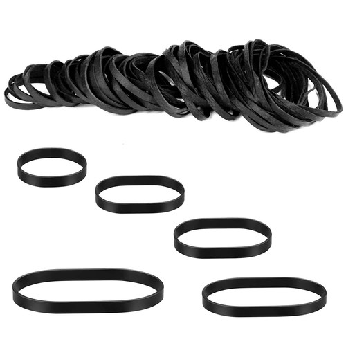 Gummibänder schwarz 100 - gummibänder,