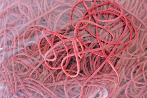 Gummiringe gummibänder rot - gummiringe, |