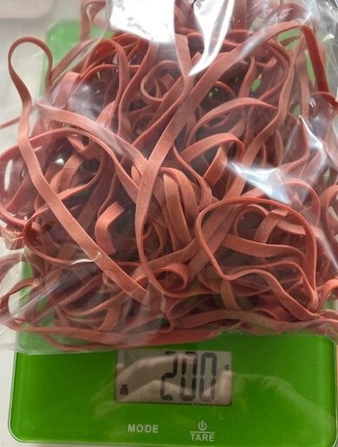 200 gramm gummiringe rot - 200, 120