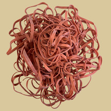 Gummibänder 50 x 5 x 1 mm rot