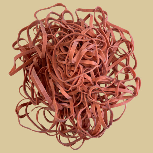 Gummibänder 1 mm rot - 5,