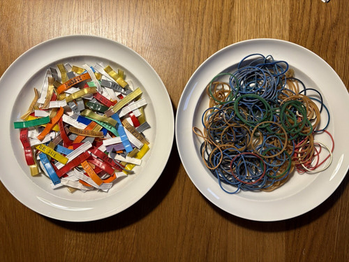 Sortiment gummibänder - sortiment, +